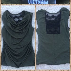 💐ALYX sleeveless blouse shimmery lace cutout back